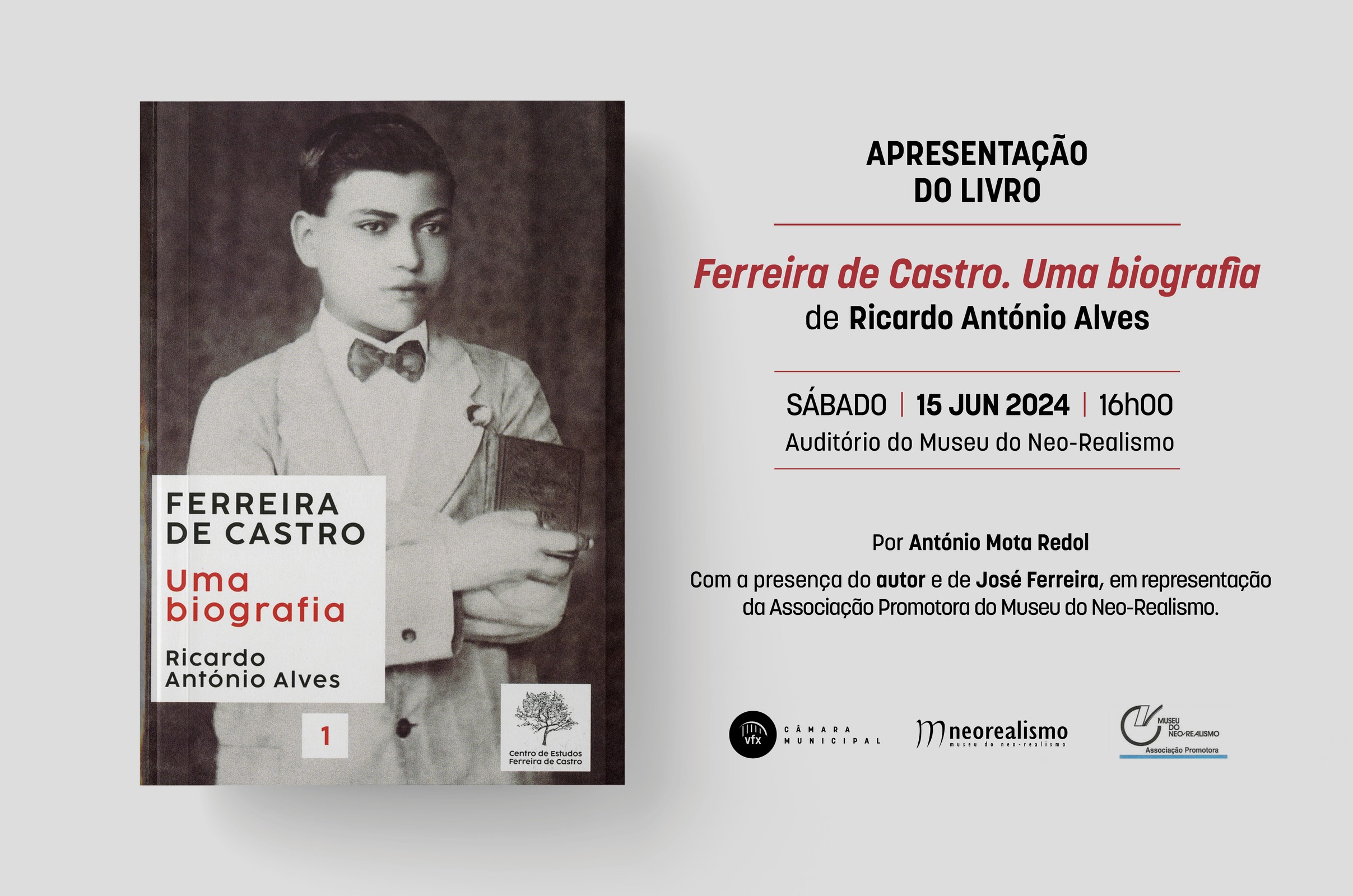 Apresentação do livro FERREIRA DE CASTRO. UMA BIOGRAFIA